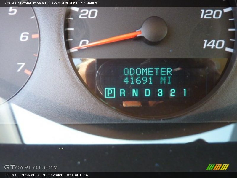 Gold Mist Metallic / Neutral 2009 Chevrolet Impala LS