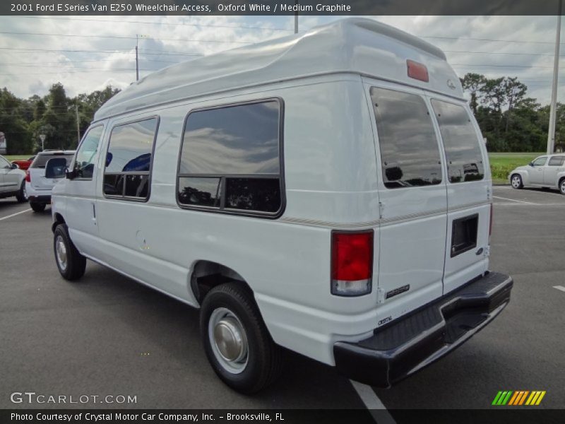 Oxford White / Medium Graphite 2001 Ford E Series Van E250 Wheelchair Access