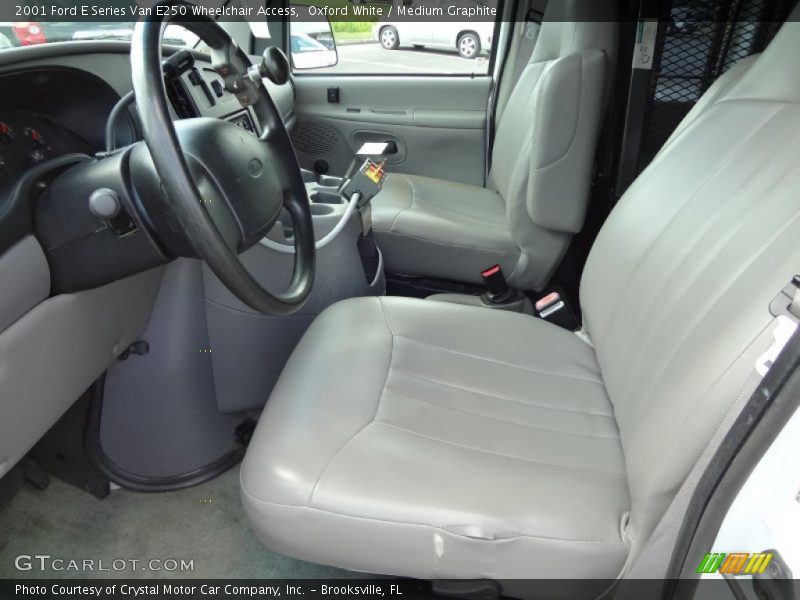 Oxford White / Medium Graphite 2001 Ford E Series Van E250 Wheelchair Access