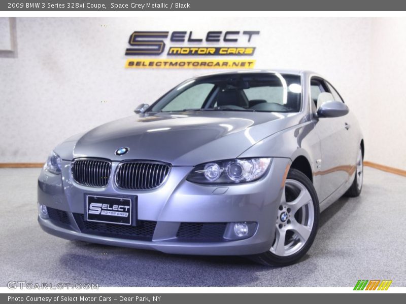 Space Grey Metallic / Black 2009 BMW 3 Series 328xi Coupe