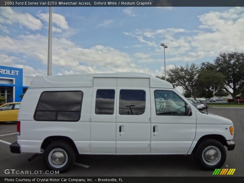 Oxford White / Medium Graphite 2001 Ford E Series Van E250 Wheelchair Access