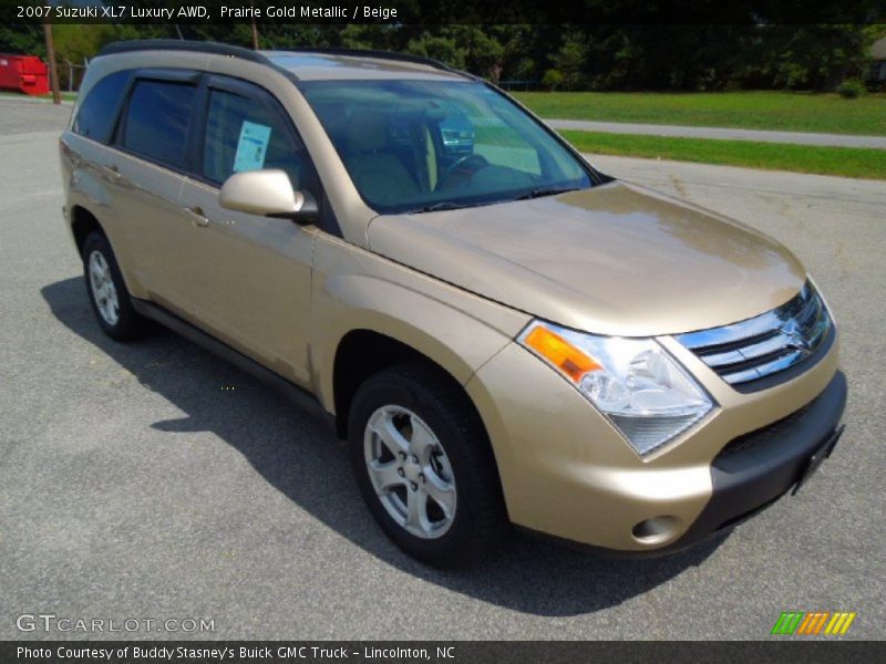 Prairie Gold Metallic / Beige 2007 Suzuki XL7 Luxury AWD