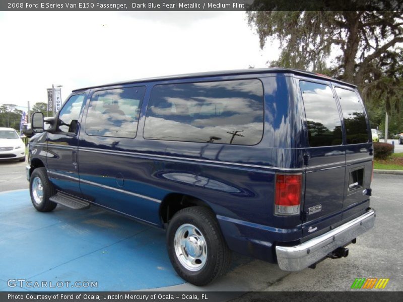 Dark Blue Pearl Metallic / Medium Flint 2008 Ford E Series Van E150 Passenger