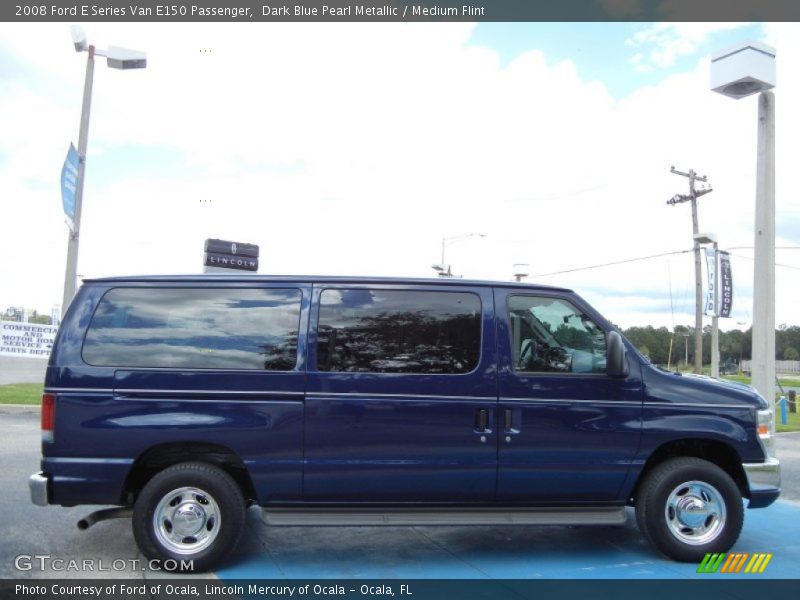Dark Blue Pearl Metallic / Medium Flint 2008 Ford E Series Van E150 Passenger