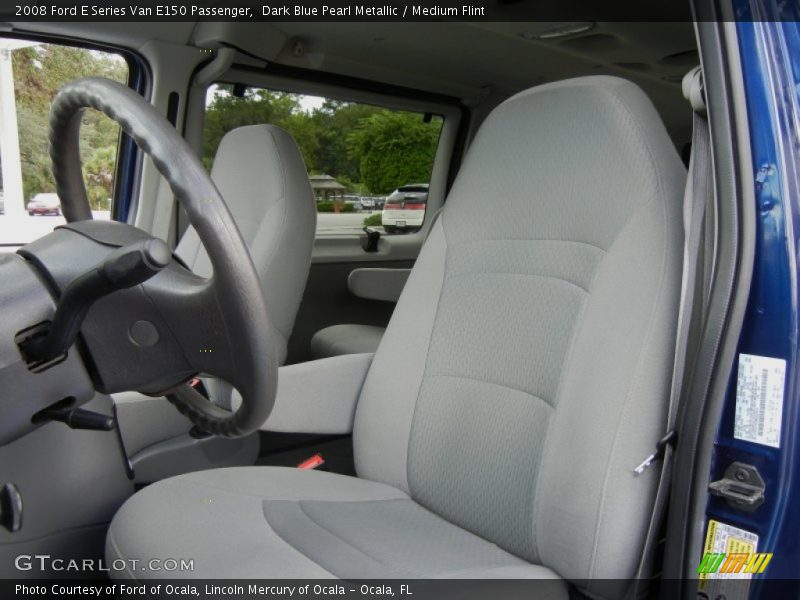 Dark Blue Pearl Metallic / Medium Flint 2008 Ford E Series Van E150 Passenger
