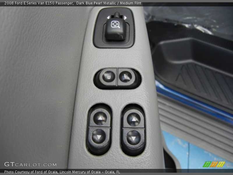 Dark Blue Pearl Metallic / Medium Flint 2008 Ford E Series Van E150 Passenger