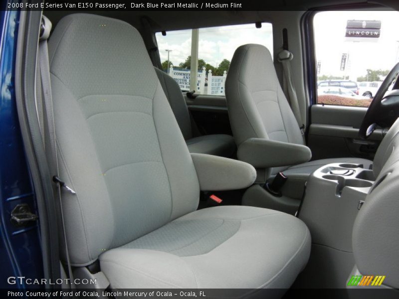 Dark Blue Pearl Metallic / Medium Flint 2008 Ford E Series Van E150 Passenger