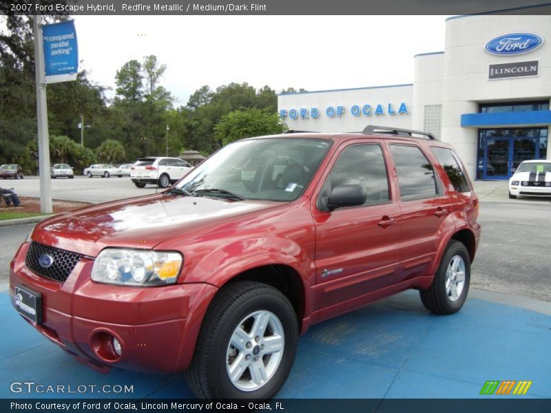 Redfire Metallic / Medium/Dark Flint 2007 Ford Escape Hybrid