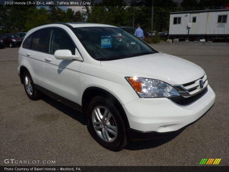 Taffeta White / Gray 2010 Honda CR-V EX-L AWD