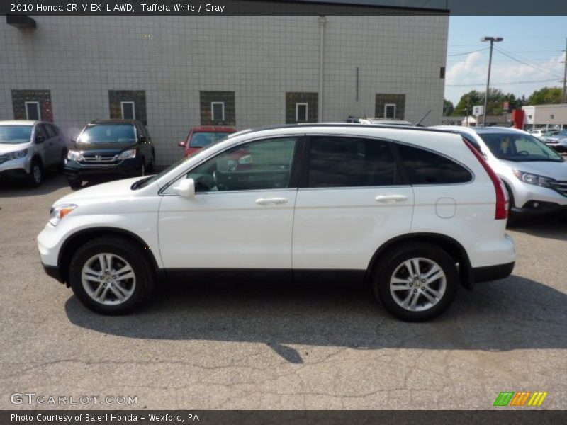 Taffeta White / Gray 2010 Honda CR-V EX-L AWD