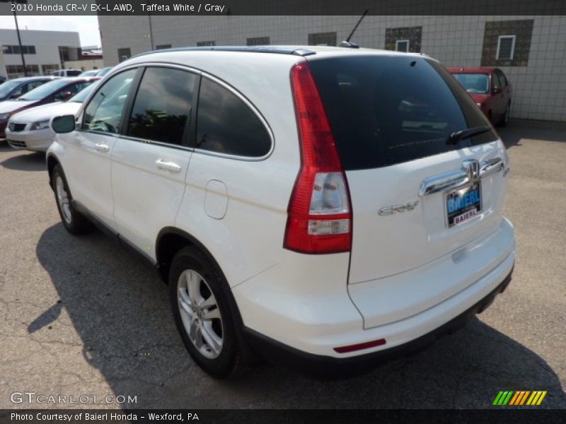 Taffeta White / Gray 2010 Honda CR-V EX-L AWD