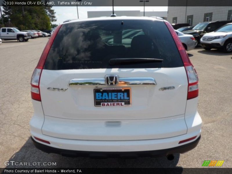 Taffeta White / Gray 2010 Honda CR-V EX-L AWD