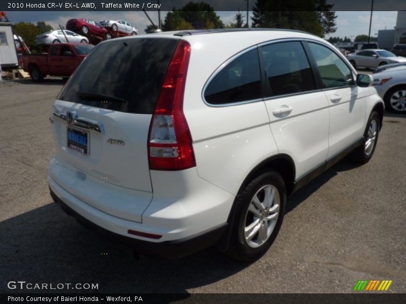 Taffeta White / Gray 2010 Honda CR-V EX-L AWD