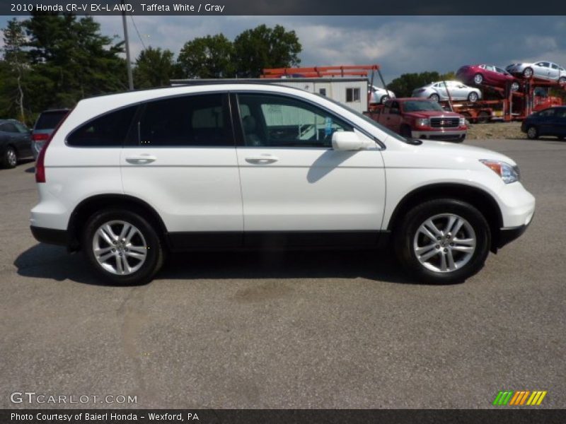 Taffeta White / Gray 2010 Honda CR-V EX-L AWD