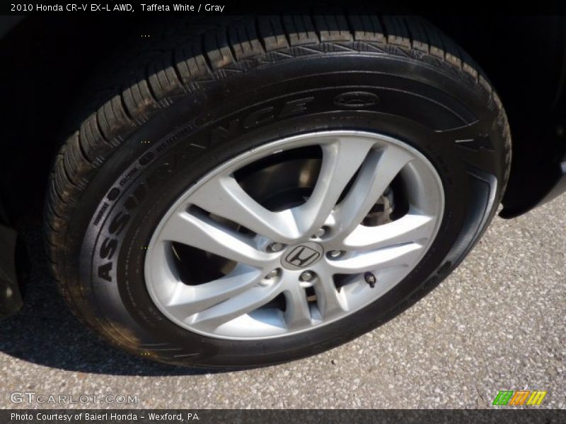 Taffeta White / Gray 2010 Honda CR-V EX-L AWD