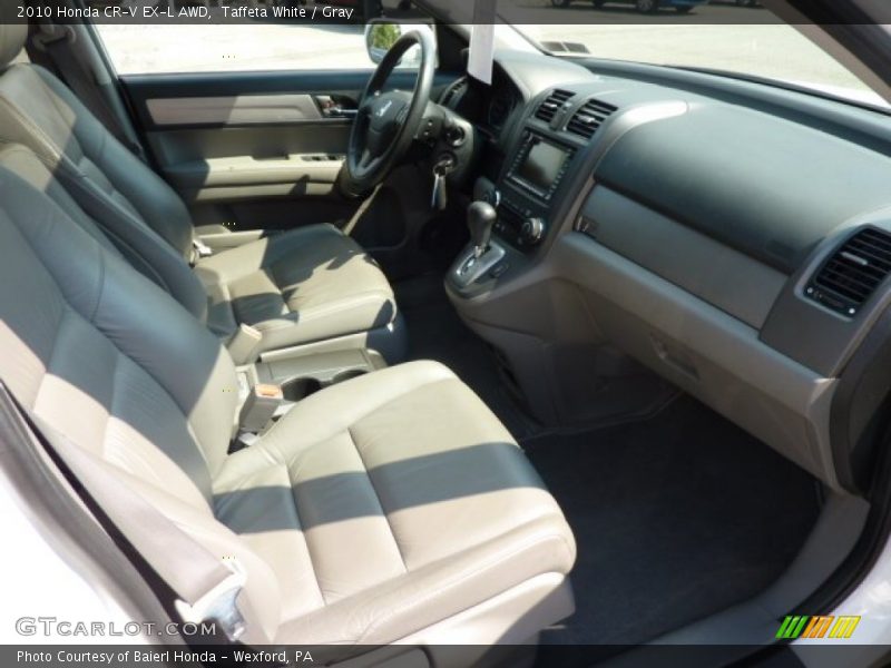 Taffeta White / Gray 2010 Honda CR-V EX-L AWD