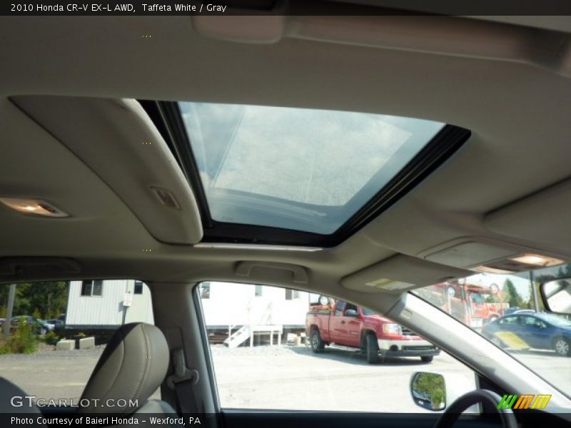 Taffeta White / Gray 2010 Honda CR-V EX-L AWD