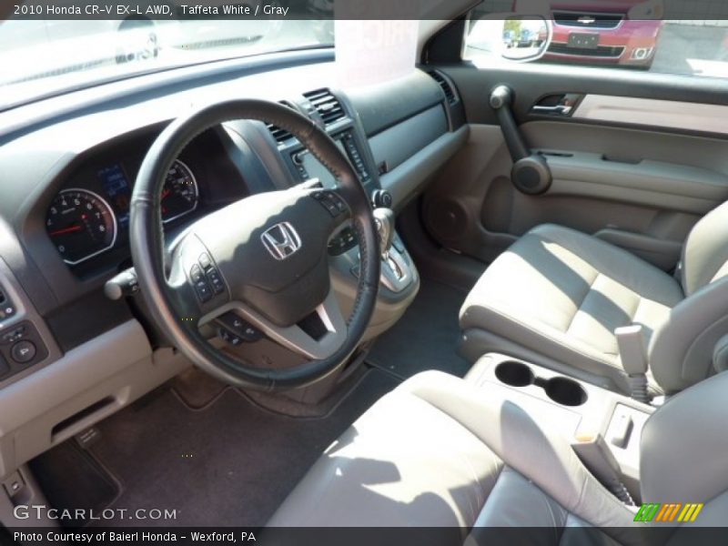 Taffeta White / Gray 2010 Honda CR-V EX-L AWD