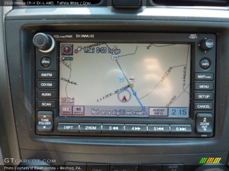 Taffeta White / Gray 2010 Honda CR-V EX-L AWD
