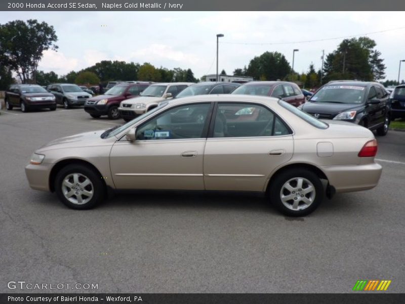 Naples Gold Metallic / Ivory 2000 Honda Accord SE Sedan