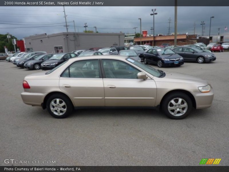 Naples Gold Metallic / Ivory 2000 Honda Accord SE Sedan