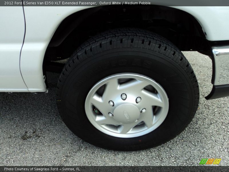 Oxford White / Medium Pebble 2012 Ford E Series Van E350 XLT Extended Passenger
