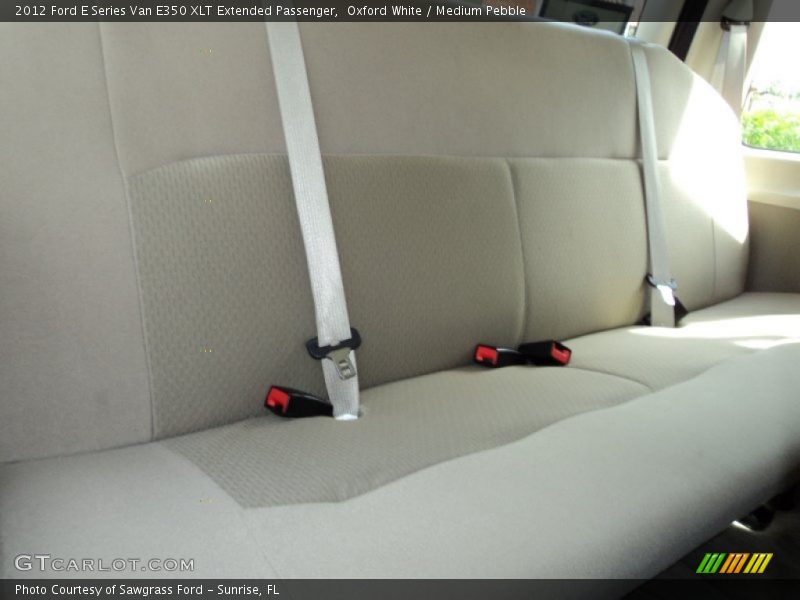 Oxford White / Medium Pebble 2012 Ford E Series Van E350 XLT Extended Passenger