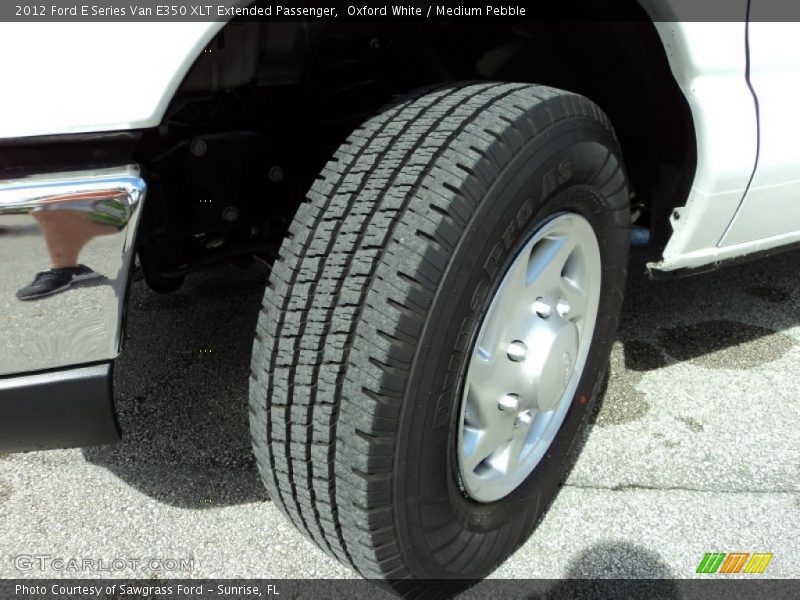 Oxford White / Medium Pebble 2012 Ford E Series Van E350 XLT Extended Passenger