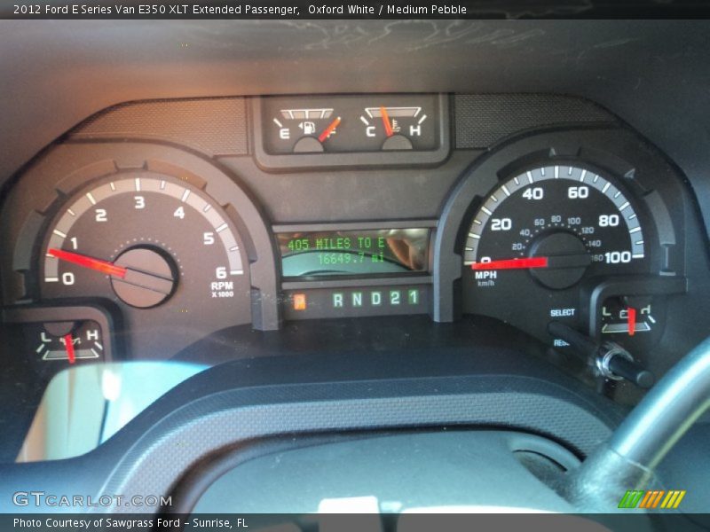  2012 E Series Van E350 XLT Extended Passenger E350 XLT Extended Passenger Gauges