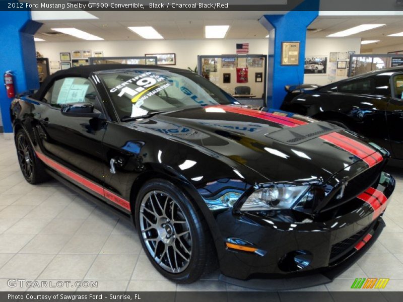 Front 3/4 View of 2012 Mustang Shelby GT500 Convertible