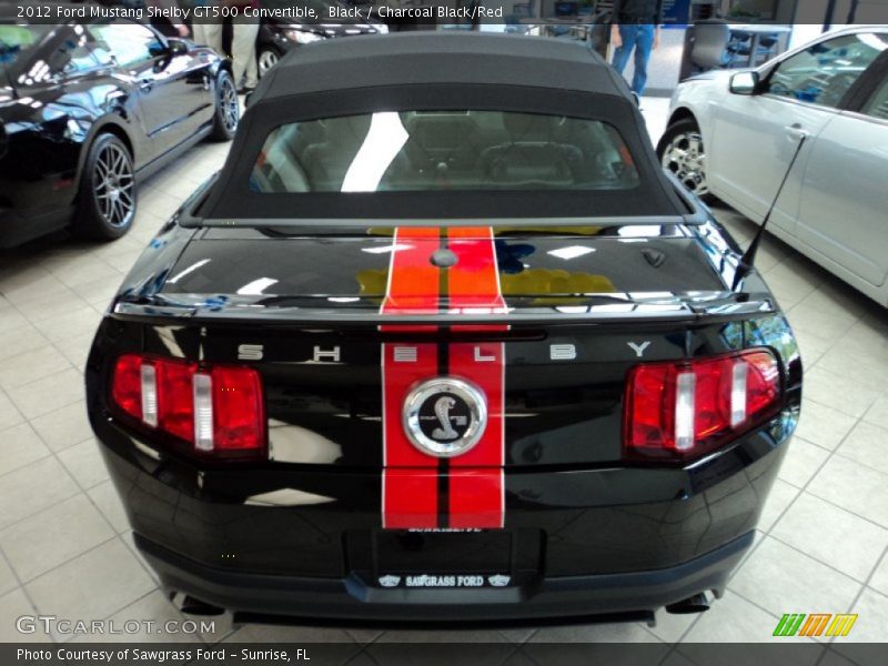 Black / Charcoal Black/Red 2012 Ford Mustang Shelby GT500 Convertible