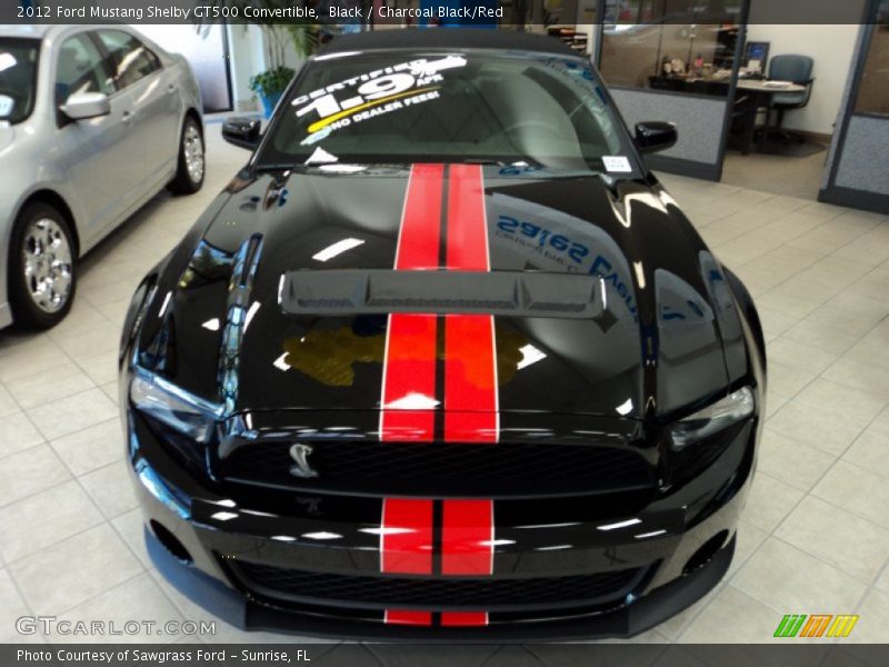 Black / Charcoal Black/Red 2012 Ford Mustang Shelby GT500 Convertible