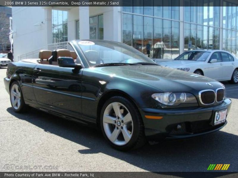 Deep Green Metallic / Sand 2006 BMW 3 Series 325i Convertible