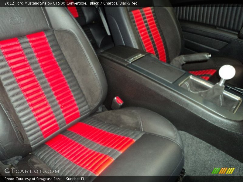  2012 Mustang Shelby GT500 Convertible Charcoal Black/Red Interior