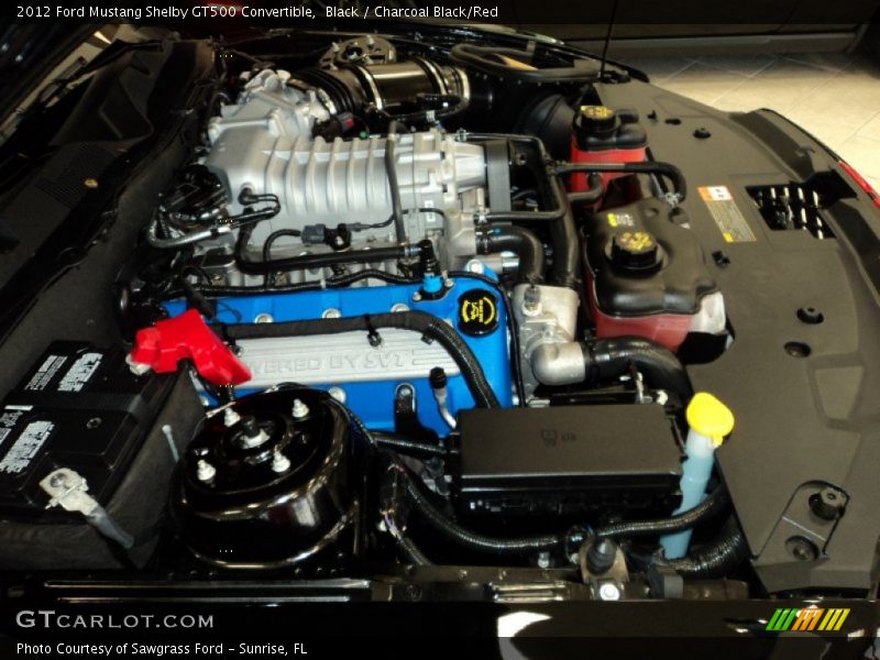  2012 Mustang Shelby GT500 Convertible Engine - 5.4 Liter Supercharged DOHC 32-Valve Ti-VCT V8