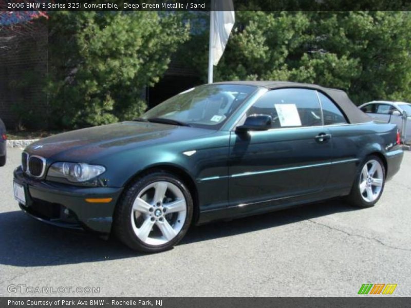 Deep Green Metallic / Sand 2006 BMW 3 Series 325i Convertible