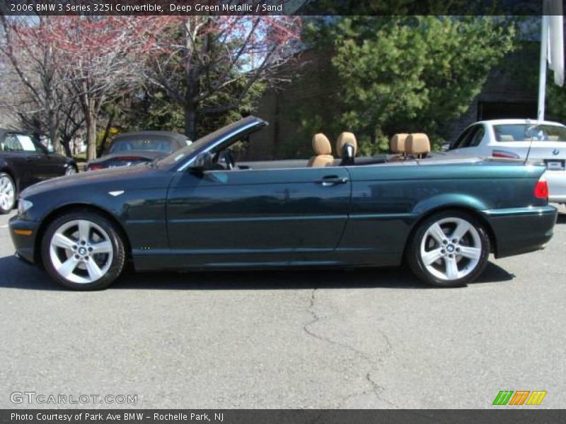 Deep Green Metallic / Sand 2006 BMW 3 Series 325i Convertible