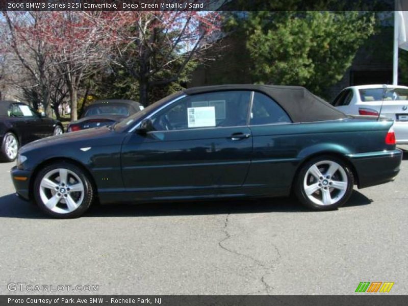 Deep Green Metallic / Sand 2006 BMW 3 Series 325i Convertible