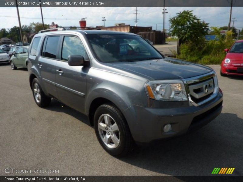Nimbus Gray Metallic / Gray 2009 Honda Pilot EX 4WD