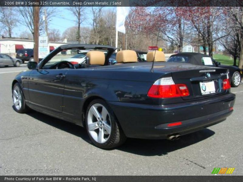 Deep Green Metallic / Sand 2006 BMW 3 Series 325i Convertible