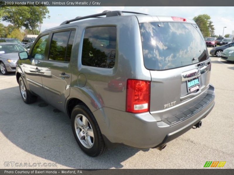 Nimbus Gray Metallic / Gray 2009 Honda Pilot EX 4WD