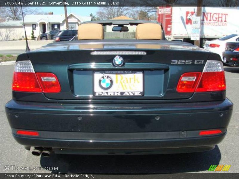 Deep Green Metallic / Sand 2006 BMW 3 Series 325i Convertible