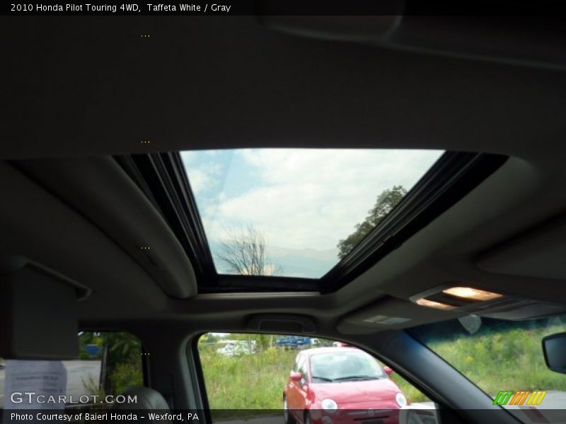 Taffeta White / Gray 2010 Honda Pilot Touring 4WD
