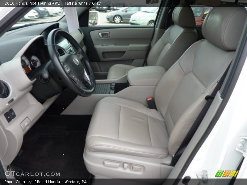 Taffeta White / Gray 2010 Honda Pilot Touring 4WD