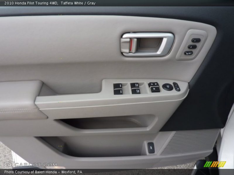 Taffeta White / Gray 2010 Honda Pilot Touring 4WD