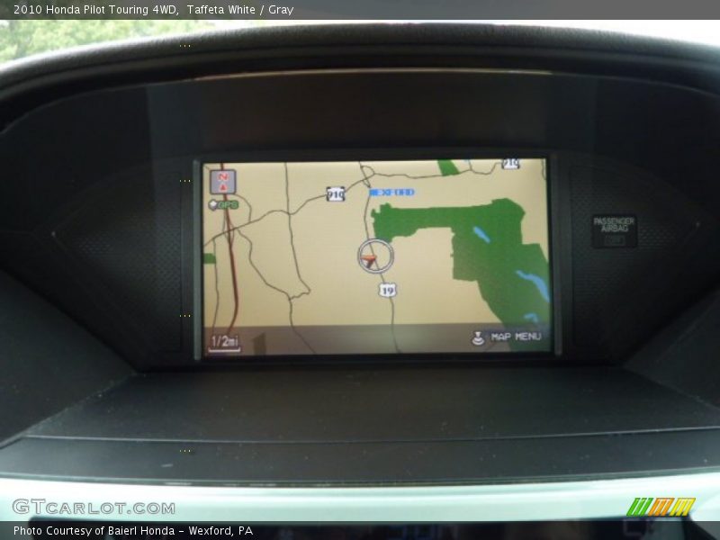 Taffeta White / Gray 2010 Honda Pilot Touring 4WD