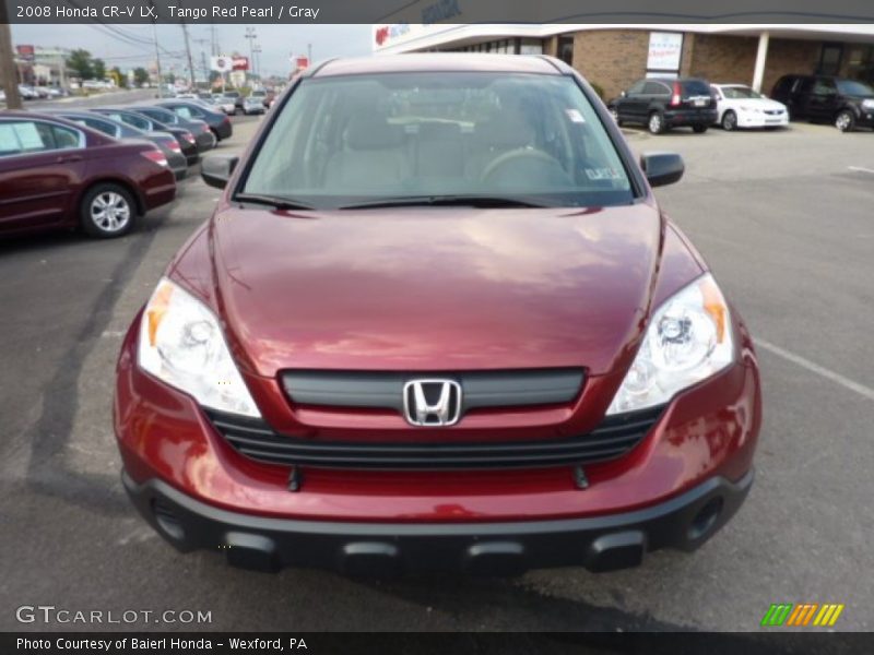 Tango Red Pearl / Gray 2008 Honda CR-V LX