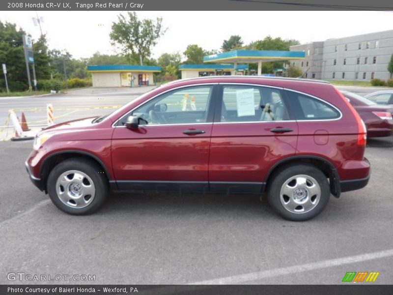 Tango Red Pearl / Gray 2008 Honda CR-V LX