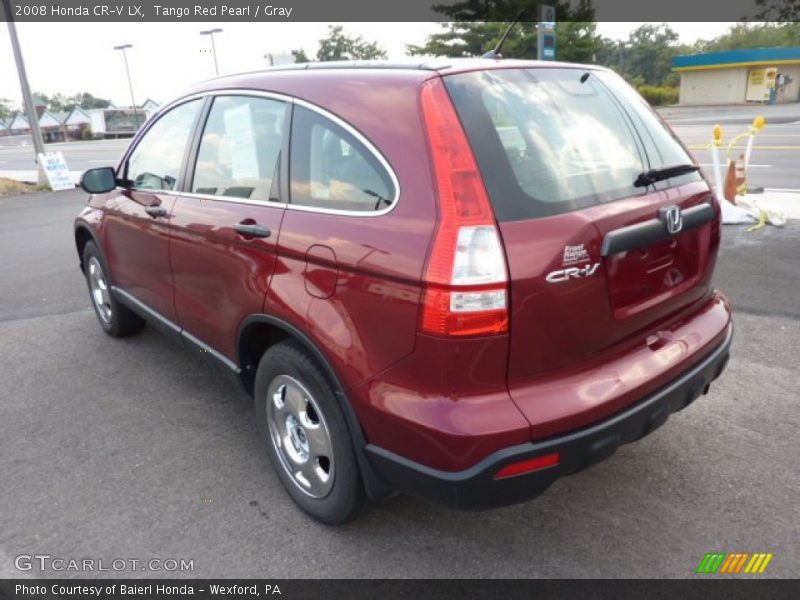 Tango Red Pearl / Gray 2008 Honda CR-V LX