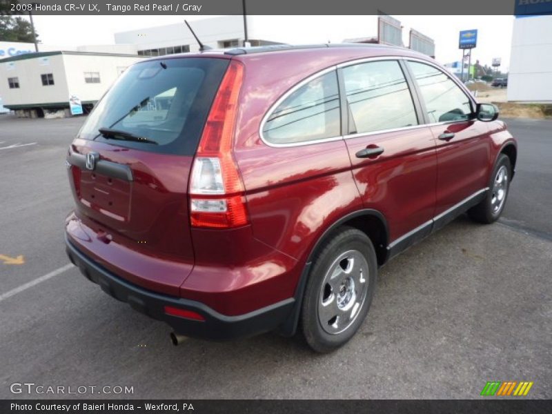 Tango Red Pearl / Gray 2008 Honda CR-V LX